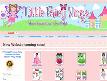 Tablet Screenshot of littlefairywings.com